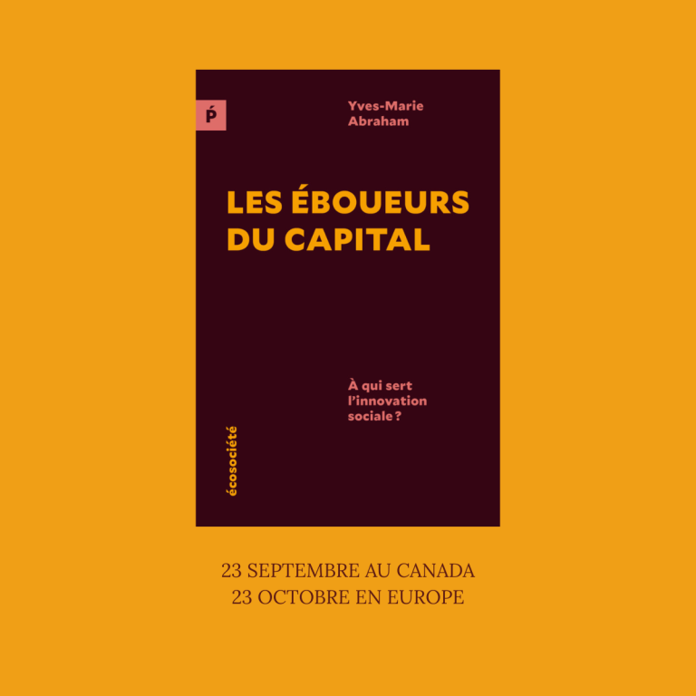 sortie de livre – les éboueurs du capital